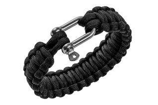 Bransoletka PARACORD BCB 9" Paracord bracelet -black- with metal closure