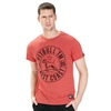 Koszulka Pit Bull Custom Fit Melange Circle Dog '21 - Czerwony Melanż