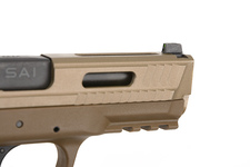 Replika pistoletu SAI / Smith & Wesson Licensed M&P 9 - tan