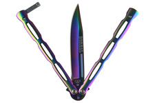 Nóż JOKER "MOTYLEK" Boreal Rainbow 10 cm