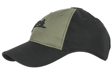 Czapka Logo Cap - PolyCotton Ripstop - Czarna / Olive Green