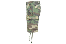 Szorty MIL-TEC Paratrooper Woodland Prewash