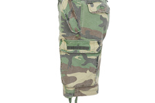 Szorty MIL-TEC Paratrooper Woodland Prewash