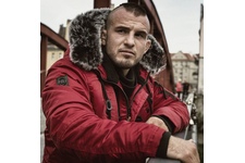 Zimowa kurtka z kapturem Pit Bull Old Cliffs Red