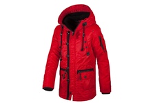 Zimowa kurtka z kapturem Pit Bull Old Cliffs Red