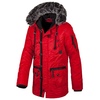 Zimowa kurtka z kapturem Pit Bull Old Cliffs Red