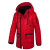 Zimowa kurtka z kapturem Pit Bull Old Cliffs Red