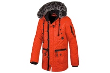 Zimowa kurtka z kapturem Pit Bull Old Cliffs Orange