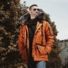 Zimowa kurtka z kapturem Pit Bull Old Cliffs Orange