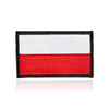 naszywka velcro flaga Polski standard 7,2 x 4,5 cm, czarne obszycie