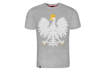 koszulka dziecięca Surge Godło Polski jasny melanż