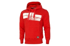 Bluza z kapturem Pit Bull Classic Logo - Czerwona