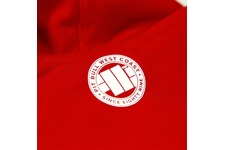 Bluza z kapturem Pit Bull Classic Logo - Czerwona