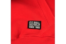 Bluza z kapturem Pit Bull Classic Logo - Czerwona