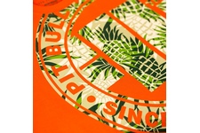 Koszulka Pit Bull Pineapple Logo - Pomarańczowa