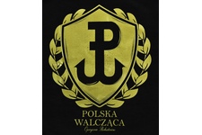 Koszulka Urodzeni Patrioci Ojczyzna Bohaterów "Polska Walcząca" czarna