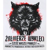 Koszulka Urodzeni Patrioci Żyli Prawem Wilka "Żołnierze Wyklęci" biała