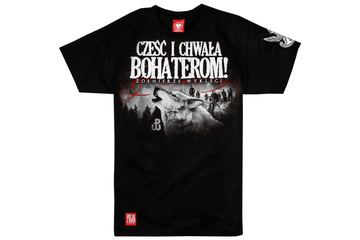 Koszulka ULTRAPATRIOT "Cześć i chwała bohaterom" czarna