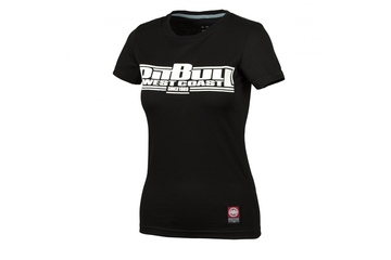 Koszulka damska Pit Bull Classic Boxing - Czarna