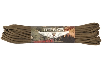Linka Paracord Teesar 15,24m Coyote 249 kg