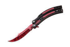 Nóż JOKER składany motylek CS:GO Black / Red