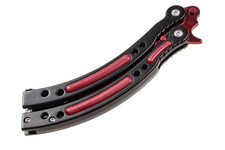 Nóż JOKER składany motylek CS:GO Black / Red