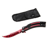 Nóż JOKER składany motylek CS:GO Black / Red