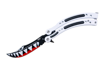 Nóż JOKER składany motylek CS:GO White Shark