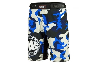 Spodenki treningowe Pit Bull PB Camo - Niebieskie