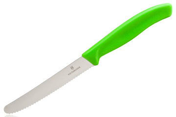 Nóż kuchenny Victorinox SwissClassic Pikutek - do warzyw, wędlin i owoców - seledynowy