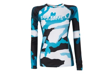 Rashguard termoaktywny damski Pit Bull Camo 2 - Niebieski