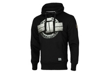 Bluza z kapturem Pit Bull Steel Logo - Czarna