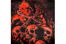 Bluza z kapturem Pit Bull Skull Dog 17 - Czarna