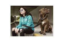 Damska bluza z kapturem Pit Bull Logo - Miętowa