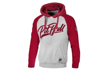 Bluza z kapturem Pit Bull El Jefe 17 - Szara/Bordowa