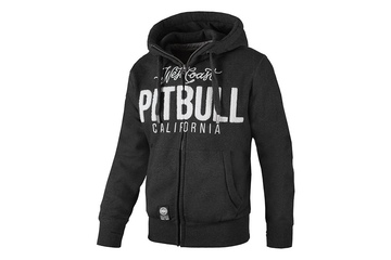 Bluza rozpinana z kapturem Pit Bull  California - Grafitowa
