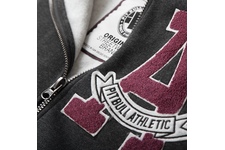 Bluza rozpinana z kapturem Pit Bull  Athletic - Grafitowa/Czarna