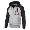 Bluza rozpinana z kapturem Pit Bull  Athletic - Szara/Grafitowa