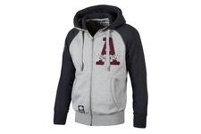 Bluza rozpinana z kapturem Pit Bull  Athletic - Szara/Grafitowa