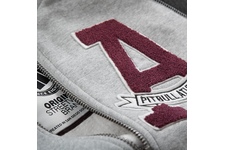 Bluza rozpinana z kapturem Pit Bull  Athletic - Szara/Grafitowa