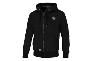 Bluza rozpinana z kapturem Pit Bull Small Logo - Czarna