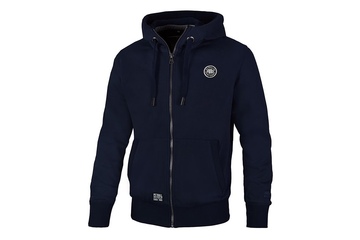 Bluza rozpinana z kapturem Pit Bull Small Logo - Granatowa