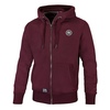 Bluza rozpinana z kapturem Pit Bull Small Logo - Bordowa