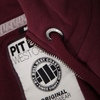 Bluza rozpinana z kapturem Pit Bull Small Logo - Bordowa