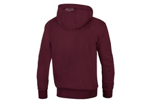Bluza rozpinana z kapturem Pit Bull Small Logo - Bordowa