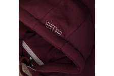 Bluza rozpinana z kapturem Pit Bull Small Logo - Bordowa