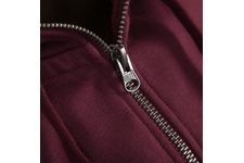 Bluza rozpinana z kapturem Pit Bull Small Logo - Bordowa