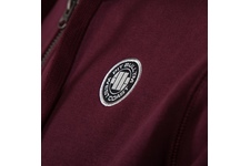 Bluza rozpinana z kapturem Pit Bull Small Logo - Bordowa