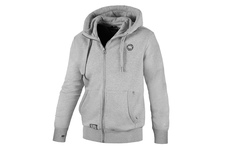 Bluza rozpinana z kapturem Pit Bull Small Logo - Szara