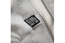 Bluza rozpinana z kapturem Pit Bull Small Logo - Szara